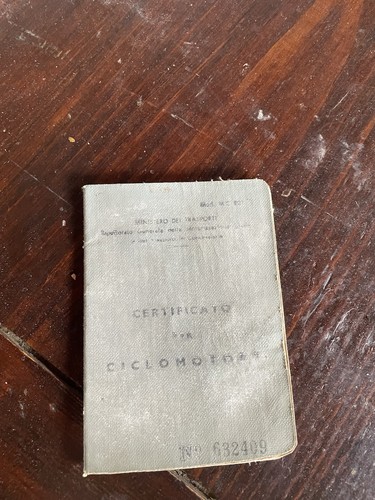 Libretto circolazione - libretto, di