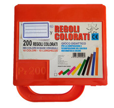 Regoli colorati 200 pezzi per scuola dell'infanzia e primaria Usato 