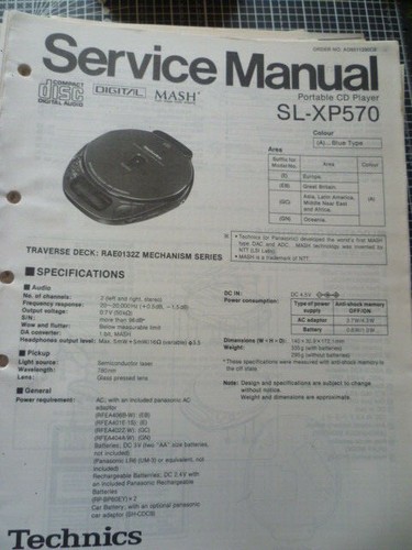Technics xp570 lettore - lettore, cd