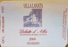 Wine labels ITALY VILLA LANATA