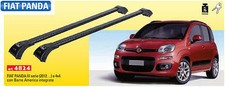Barre portatutto pre-montate Gev cod.4824 per Fiat Panda 3°serie dal 2012 e 4x4