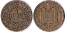 SPAGNA ESPANA 1 PESETA 1944