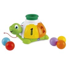 Tartaruga Incastra e Tira, gioco Chicco con palline colorate,  e suoni  bambini