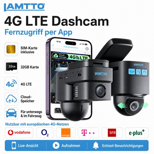 Dashcam lte 1080p visione - 1080p,