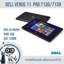 DELL VENUE 11 PRO 7130/7139 Cpu i3-4020 Ram 4gb SSD 128 Display 10" Touchscreen