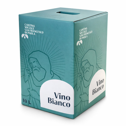 Vino bianco bag - bianco, box