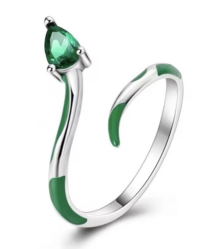 Anello regolabile verde - anello,