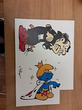 figure in cartoncino puffi