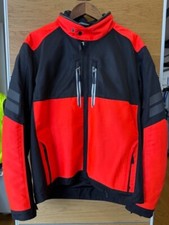 GIACCA MOTO BAVELLA ARANCIONE