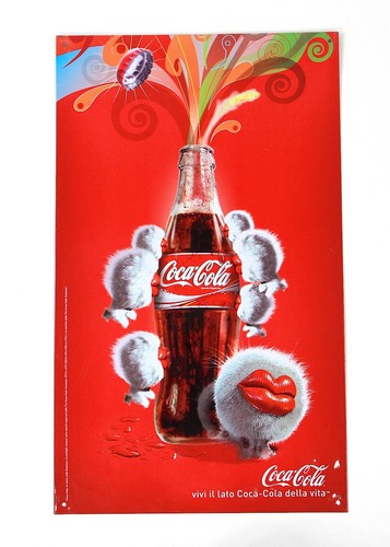 Coca cola insegna - cola, smaltata