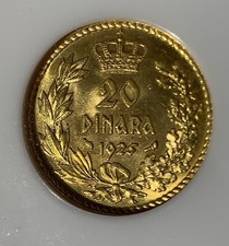 MONETA ORO 7 Jugoslavia 20 Dinara 1925 NGC MS64 KM# 7
