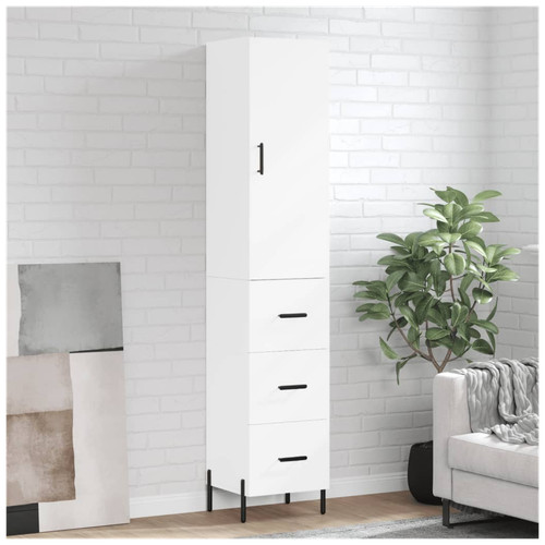 Credenza bianca 5x34x180 - bianca, 34,5x34x180