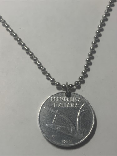 Ciondolo moneta lire italia - ciondolo,