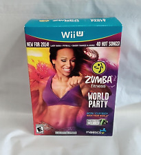 Zumba Fitness World Party con cintura per sistema Wii U nuovo sigillato in fabbrica!