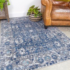 Tappeto Tradizionale Blu Denim