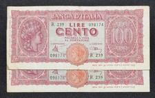 100 lire italia turrita - italia,