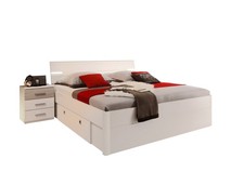 Letto matrimoniale MAXIM con 2 comodini e illuminazione LED, LAP 280x97x216 cm