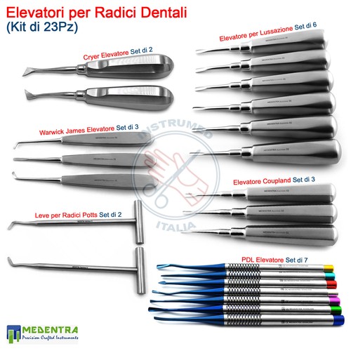 Elevatore per radici dentale - elevatore,