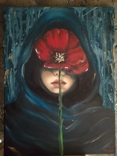 Quadro olio su tela: Elegante Astratto Contemporaneo -