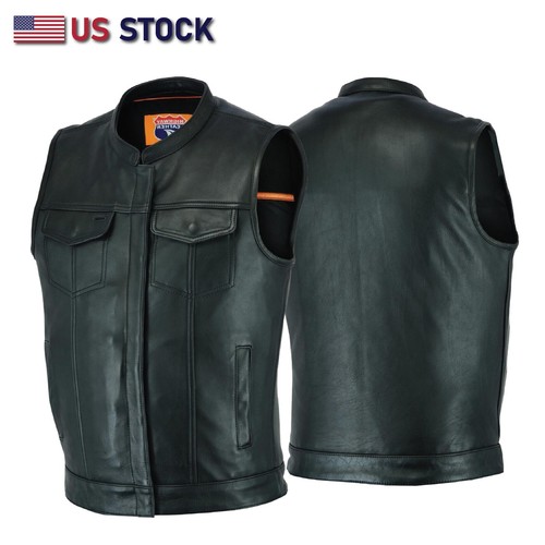 Gilet pelle anarchist - anarchist, biker