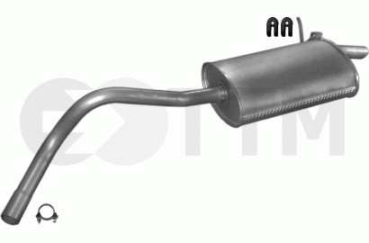 Silencieux arriere pour - silencieux,