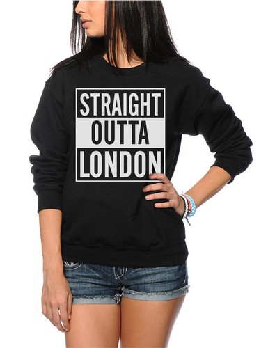 Felpa donna straight outta - da,