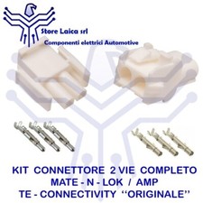 CONNETTORE 2 POLI PIN MATE N