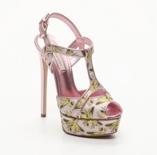Casadei sandali tg.40 tacco 15 zeppa rosa