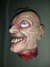 HALLOWEEN TESTA MOZZATA DA APPENDERE  14 CM X 8 HORROR DRACULA Vampiro Vintage 