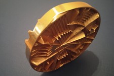 MEDAILLE bronze doré - Arnaldo Pomodoro - 1985 - Signée - 500 exemplaires. 