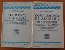 8 Libri Algebra Aritmetica E Geometria Vecchi Libri anni 30 / 40