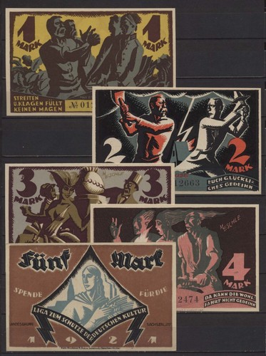 17285 5 x notgeld - [17285],