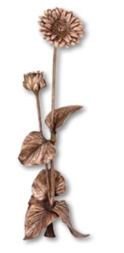 Fiore gerbera in bronzo - fiore,