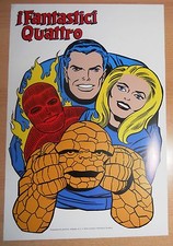 ED.CORNO  POSTER  I FANTASTICI QUATTRO  DEL   N°  1   RISTAMPA ANASTATICA  !!!!!