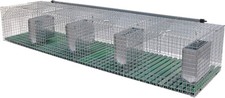 M. G. Gabbie Gabbia Conigli Fattrici 4 Fori cm 200x50xH 34 I72
