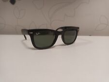 RAY BAN RB4105 50-22 601S FOLDING WAYFARER ORIGINALE NERO OPACO LENTE VERDE G15