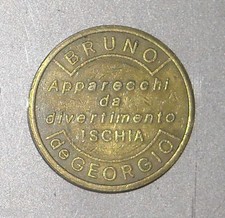 GIOCHI_DIVERTIMENTO_NAPOLI_ISCHIA_VECCHIO GETTONE PUBBLICITARIO_DA COLLEZIONE