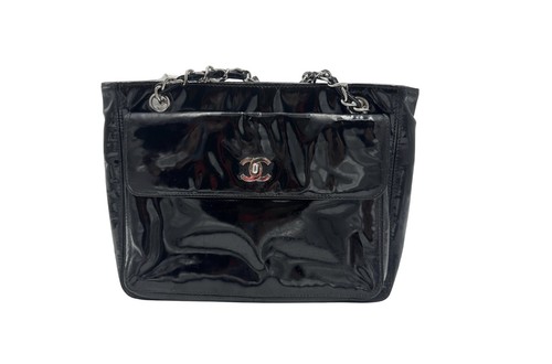 Chanel sac main cuir - en,