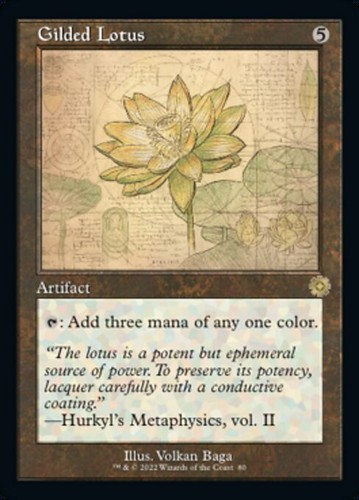 Mtg gilded lotus foil exc - foil,
