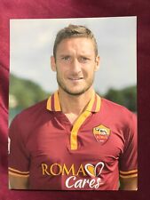 FRANCESCO TOTTI-AS Roma-Cartolina autografata ufficiale 20x15cm-NS ITALIA-Quadro grande-Cartolina
