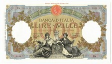 1000 LIRE CAPRANESI REPUBBLICHE MARINARE REGINE FASCIO ROMA 28/06/1933 FDS-/FDS