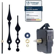 LUSEE Movimento Meccanismo Orologio da Parete con 1 Set di Lancette Orologio per