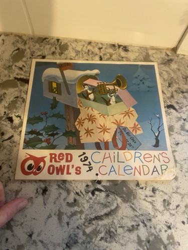 Calendario vintage 1974 gufo