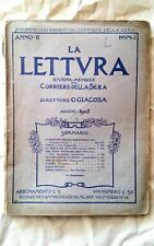 LA LETTURA Mensile del Corriere della Sera Rivista D' epoca ILLUSTRATA raro