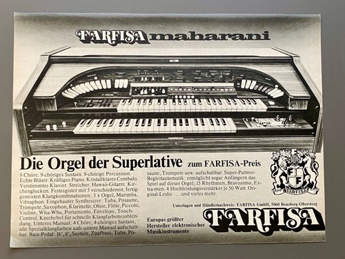 Farfisa maharani organo dei