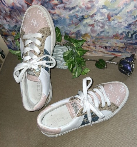 Sneakers guess bianche motivo - sneakers,