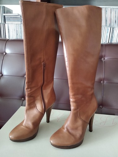 Stivale pelle marrone donna - stivale,