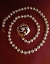 Collana perle Vintage con la Chiusura Gioiello Fiore.