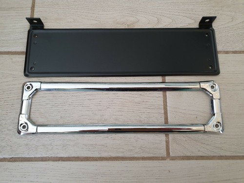 Kit porta targa - targa, metallo