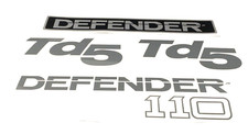 Kit adesivi Sticker Land Rover Defender 110 td5 aufkleber logo adhesif